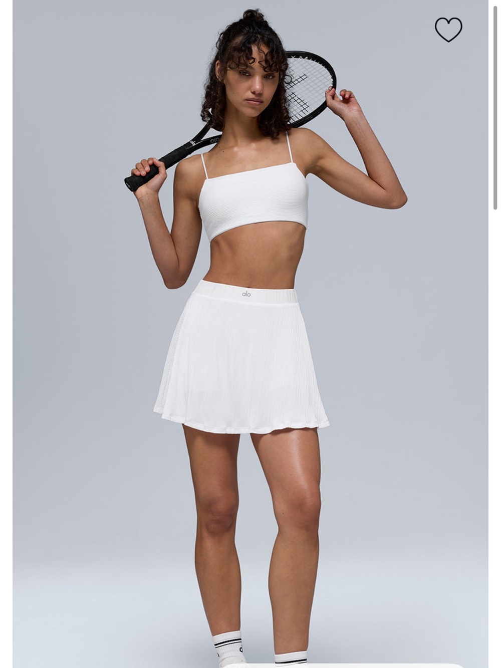 NWT Alo Micro Plisse Tennis Skirt